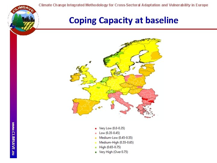 Climate Change Integrated Methodology for Cross-Sectoral Adaptation and Vulnerability in Europe Coping Capacity at