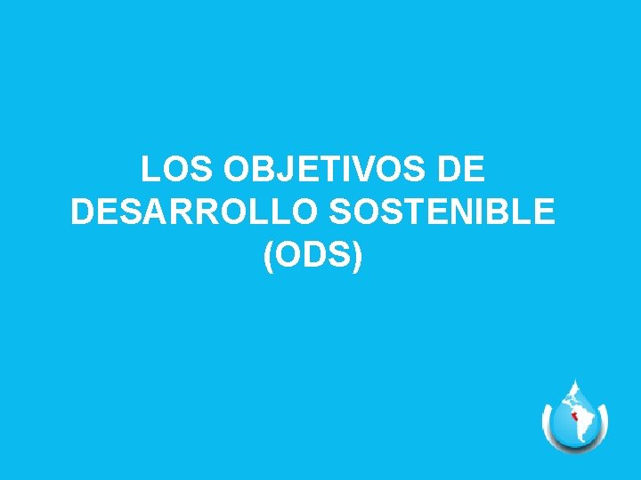 LOS OBJETIVOS DE DESARROLLO SOSTENIBLE (ODS) 