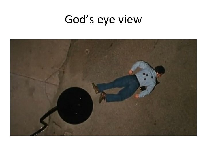 God’s eye view 