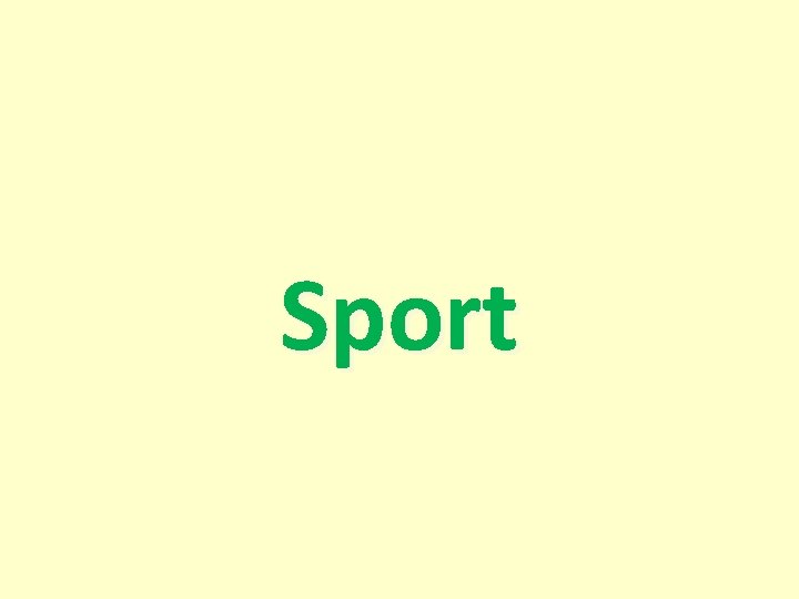 Sport 
