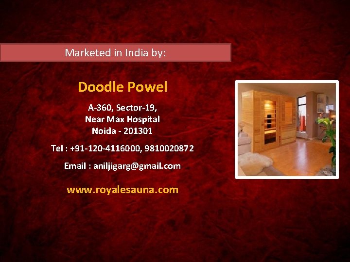 Marketed in India by: Doodle Powel A-360, Sector-19, Near Max Hospital Noida - 201301