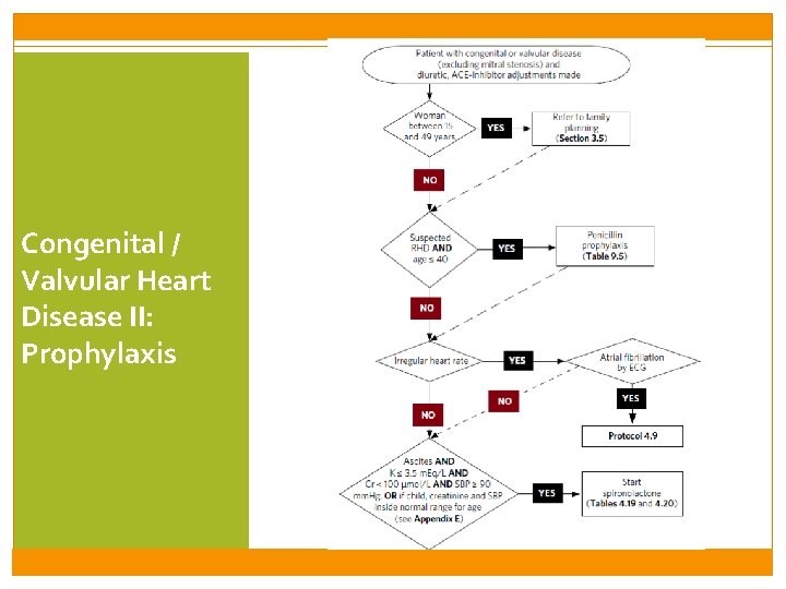 Congenital / Valvular Heart Disease II: Prophylaxis 