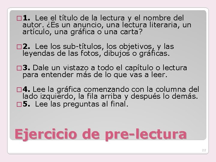 � 1. Lee el título de la lectura y el nombre del autor. ¿Es