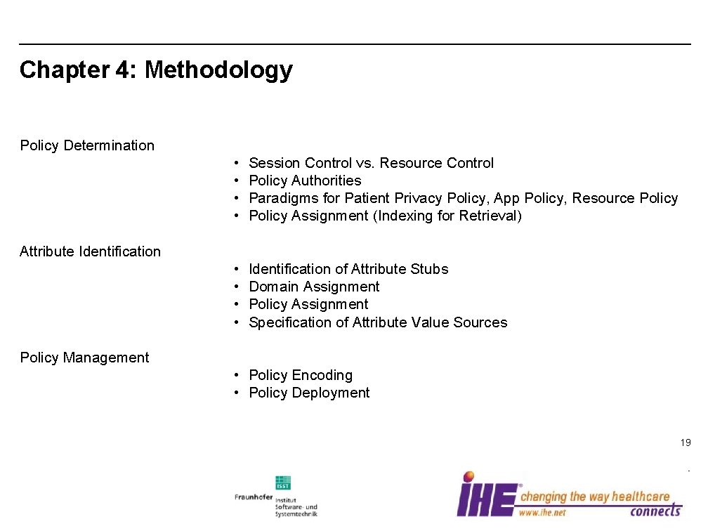 Chapter 4: Methodology Policy Determination • • Session Control vs. Resource Control Policy Authorities