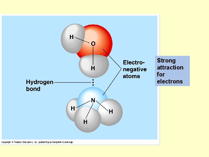 Strong attraction for electrons 