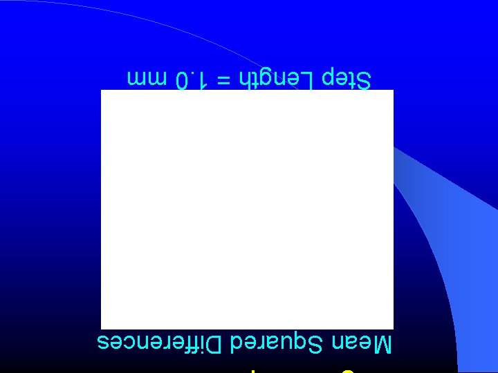 Mean Squared Differences Step Length = 1. 0 mm 