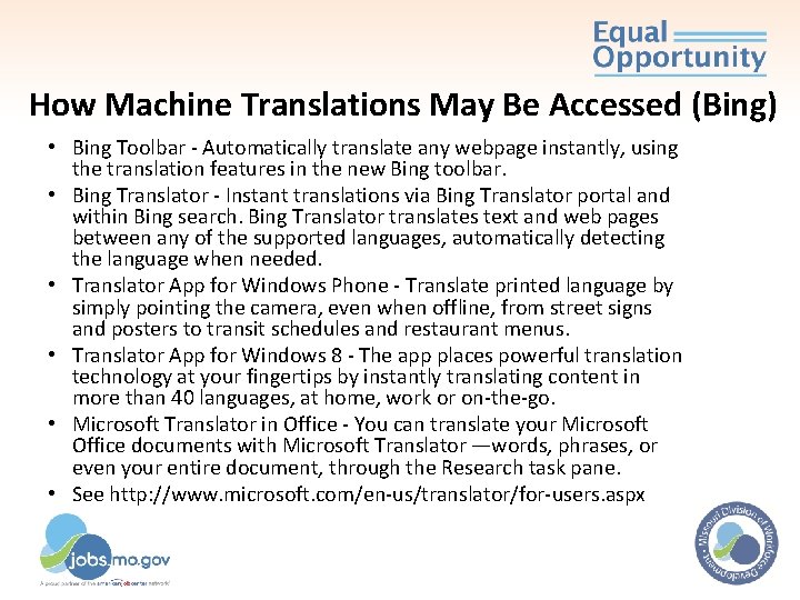 How Machine Translations May Be Accessed (Bing) • Bing Toolbar - Automatically translate any How Machine Translations May Be Accessed (Bing) • Bing Toolbar - Automatically translate any