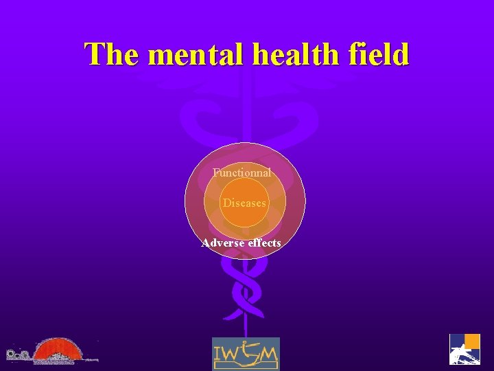 The mental health field Functionnal Diseases Adverse effects 