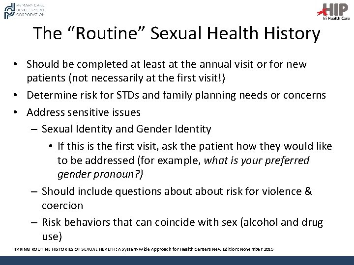 Promoting Sexual Health and Wellness in Primary Care