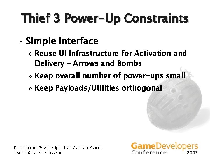 Thief 3 Power-Up Constraints • Simple Interface » Reuse UI Infrastructure for Activation and Thief 3 Power-Up Constraints • Simple Interface » Reuse UI Infrastructure for Activation and