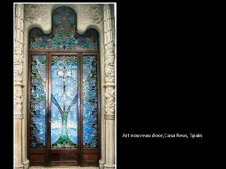 Art nouveau door, Casa Reus, Spain 