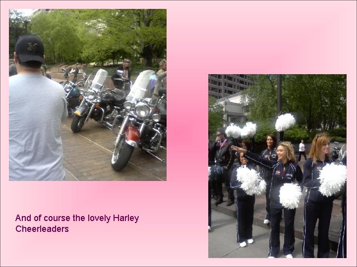 And of course the lovely Harley Cheerleaders 