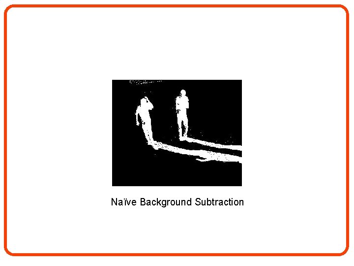 Naïve Background Subtraction 