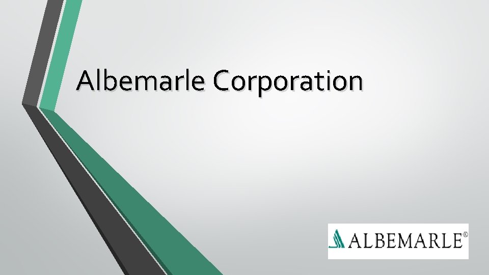 Albemarle Corporation 