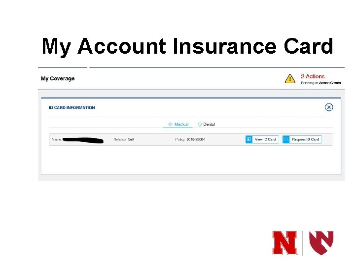 My Account Insurance Card 