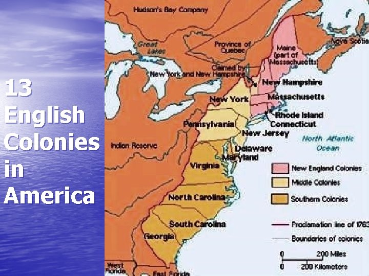 13 English Colonies in America 