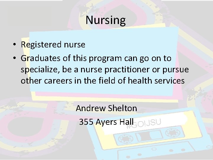 Nursing • Registered nurse • Graduates of this program can go on to specialize, Nursing • Registered nurse • Graduates of this program can go on to specialize,
