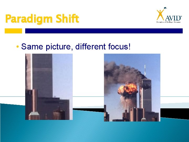 Paradigm Shift • Same picture, different focus! 