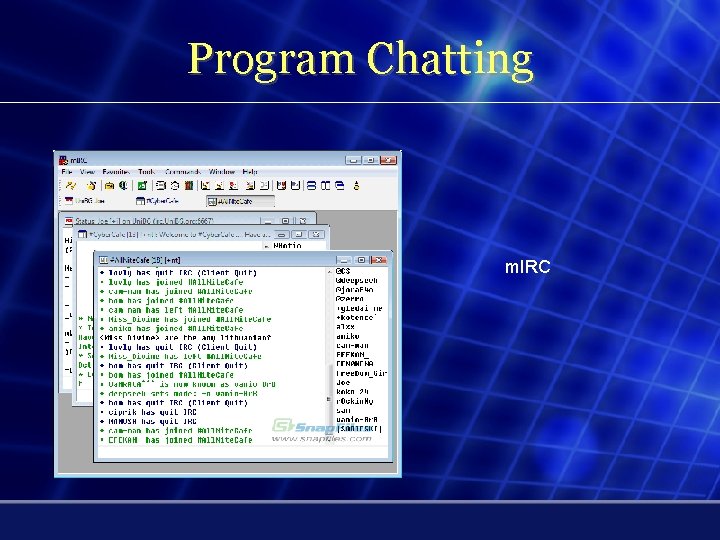 Program Chatting m. IRC 
