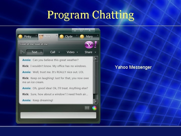 Program Chatting Yahoo Messenger 