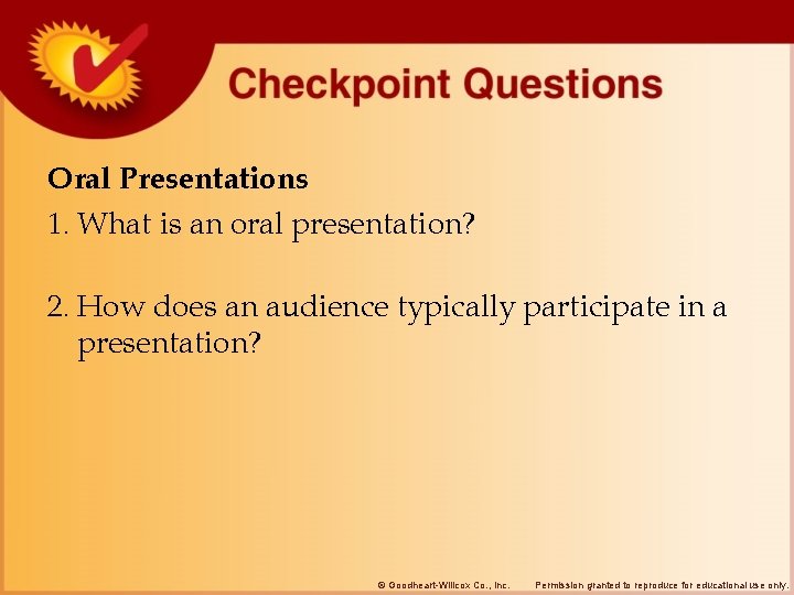Oral Presentations 1. What is an oral presentation? 2. How does an audience typically