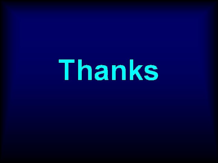 Thanks 