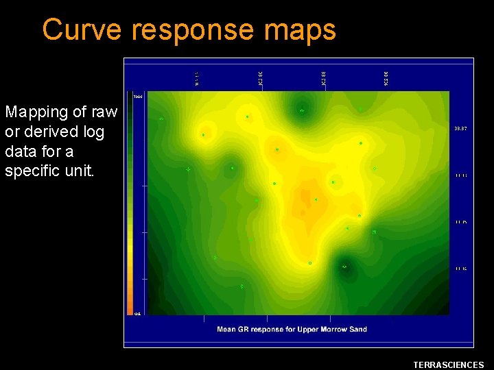 Curve response maps Mapping of raw or derived log data for a specific unit.