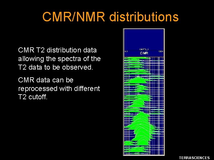 CMR/NMR distributions CMR T 2 distribution data allowing the spectra of the T 2