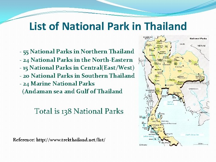 List of National Park in Thailand - 55 National Parks in Northern Thailand -