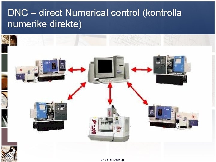 DNC – direct Numerical control (kontrolla numerike direkte) Dr. Sokol Krasniqi 