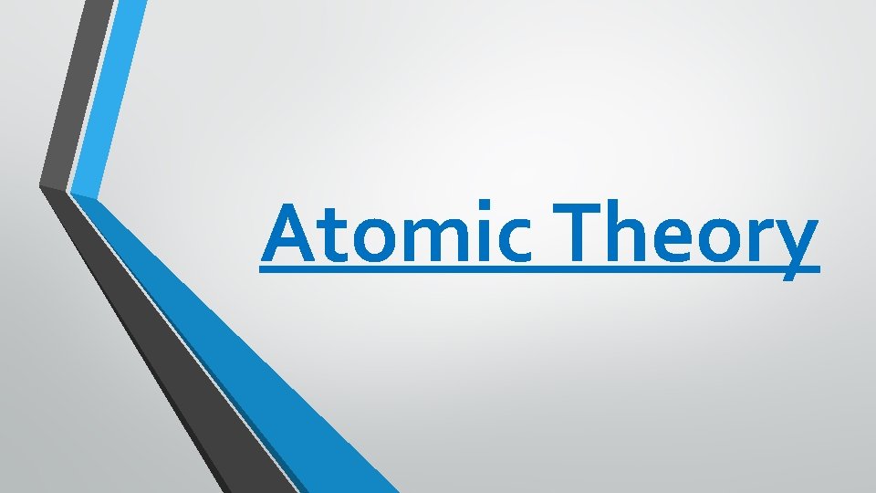 Atomic Theory 
