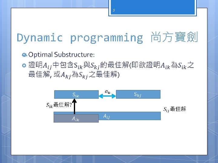 5 Dynamic programming 尚方寶劍 