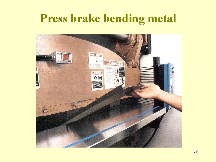 Press brake bending metal 39 