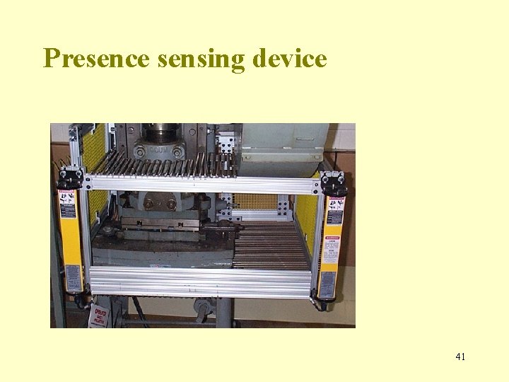 Presence sensing device 41 
