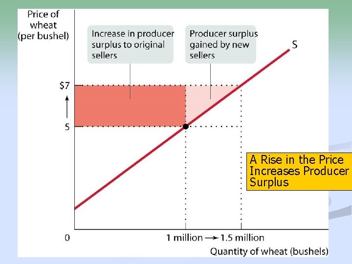 A Rise in the Price Increases Producer Surplus 