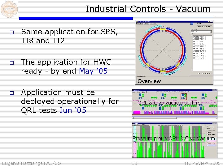 Industrial Controls - Vacuum o o Same application for SPS, TI 8 and TI