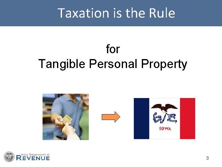  Taxation is the Rule for Tangible Personal Property 3 