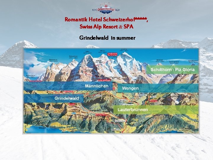 Romantik Hotel Schweizerhof*****, Swiss Alp Resort & SPA Grindelwald in summer 