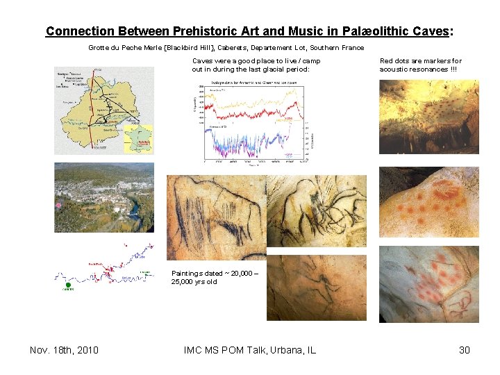 Connection Between Prehistoric Art and Music in Palæolithic Caves: Grotte du Peche Merle {Blackbird