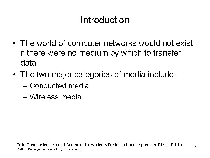 Introduction • The world of computer networks would not exist if there were no