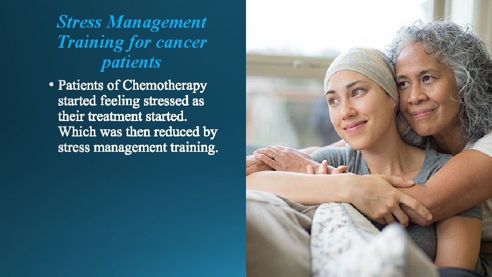 Stress Management Training for cancer patients 