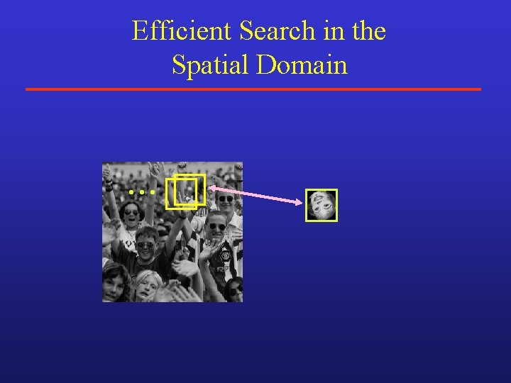 Efficient Search in the Spatial Domain • • • Efficient Search in the Spatial Domain • • •