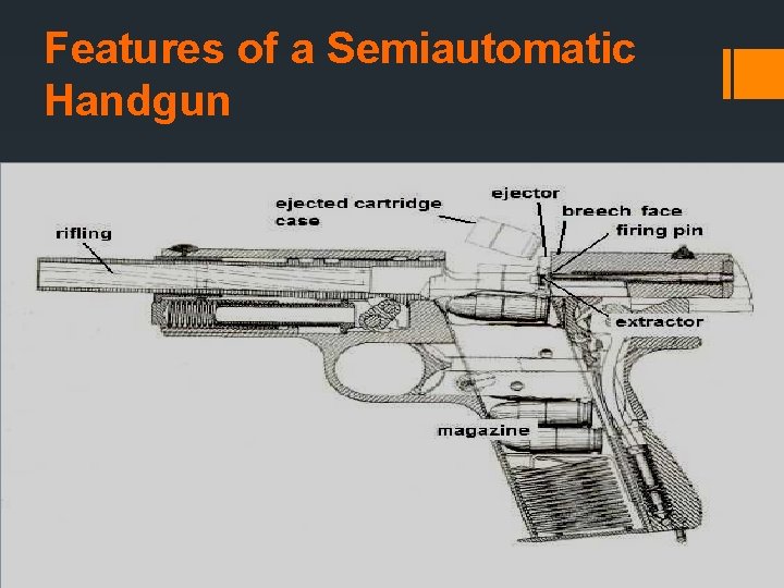 Features of a Semiautomatic Handgun 
