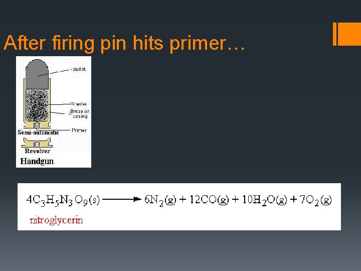 After firing pin hits primer… 