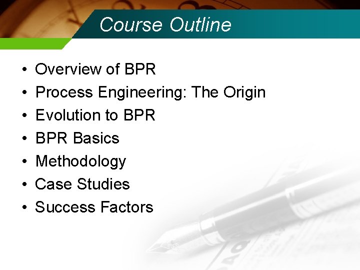 Business Process Reengineering Sattam S Al Bukhari Logistics