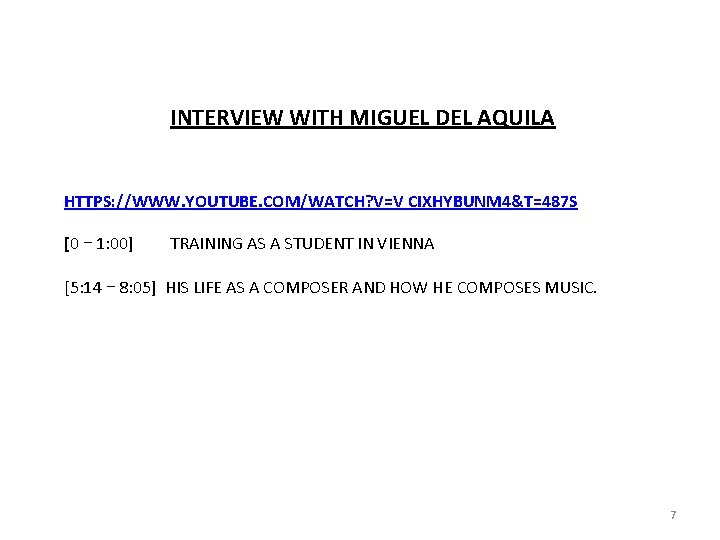 INTERVIEW WITH MIGUEL DEL AQUILA HTTPS: //WWW. YOUTUBE. COM/WATCH? V=V CIXHYBUNM 4&T=487 S [0 INTERVIEW WITH MIGUEL DEL AQUILA HTTPS: //WWW. YOUTUBE. COM/WATCH? V=V CIXHYBUNM 4&T=487 S [0