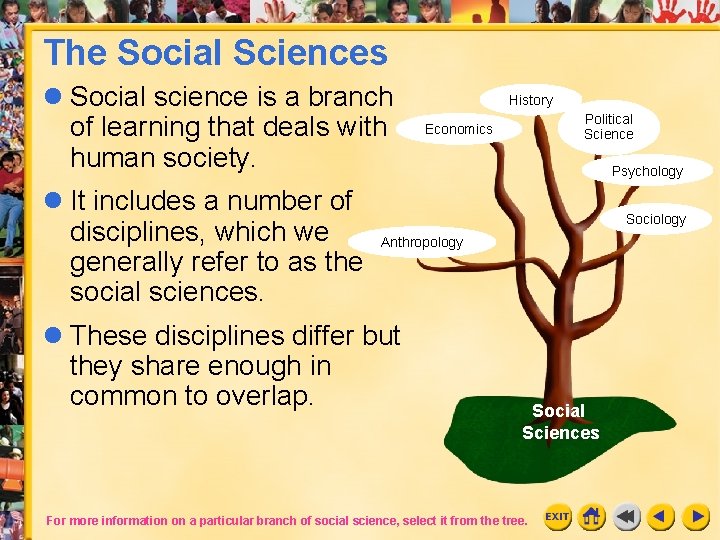 The Social Sciences Social science is a branch of learning that deals with human