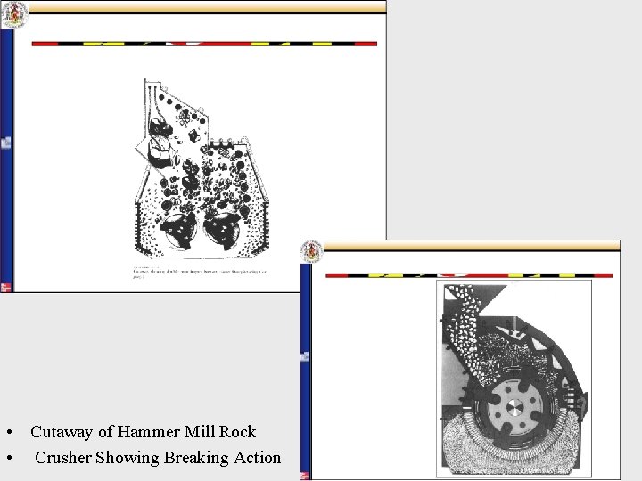  • Cutaway of Hammer Mill Rock • Crusher Showing Breaking Action 22 