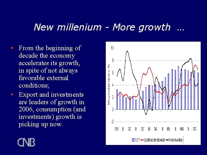 New millenium - More growth … • From the beginning of decade the economy New millenium - More growth … • From the beginning of decade the economy