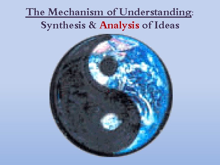 The Mechanism of Understanding: Synthesis & Analysis of Ideas 